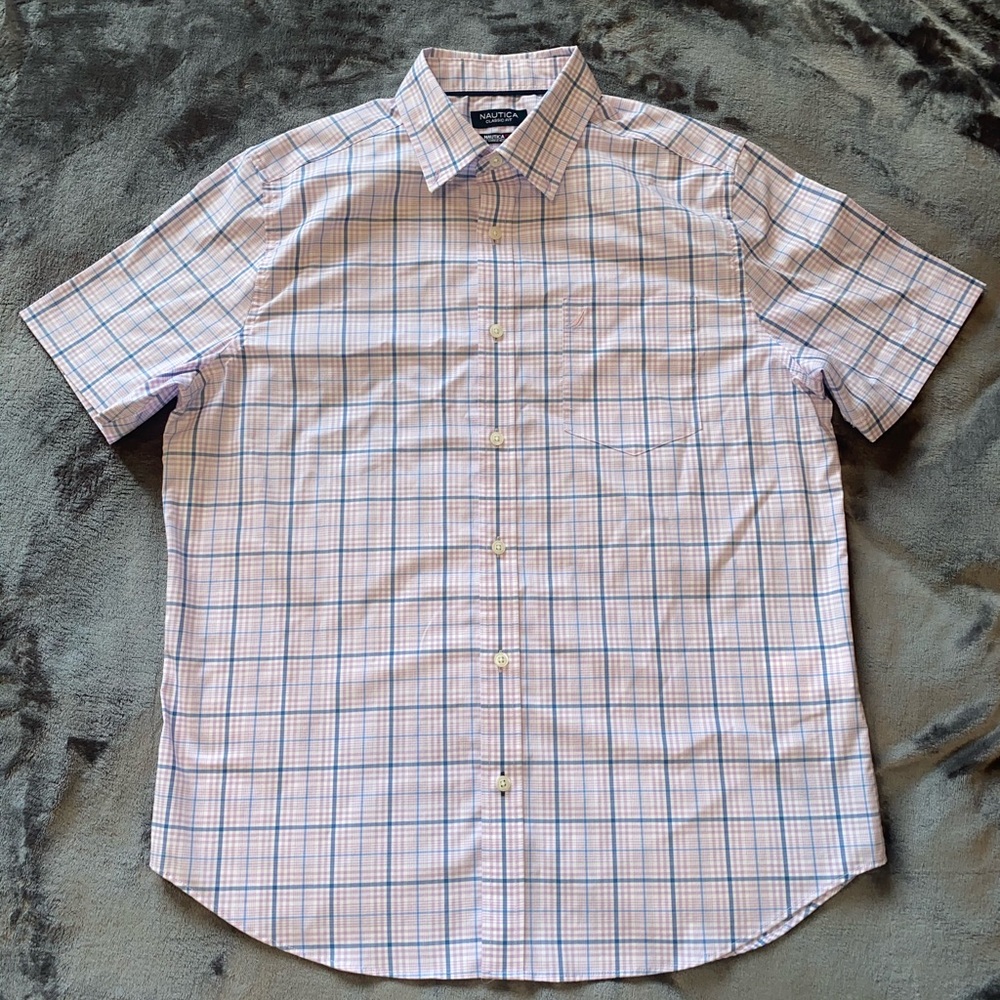 Men’s plaid Nautica button down, Size M